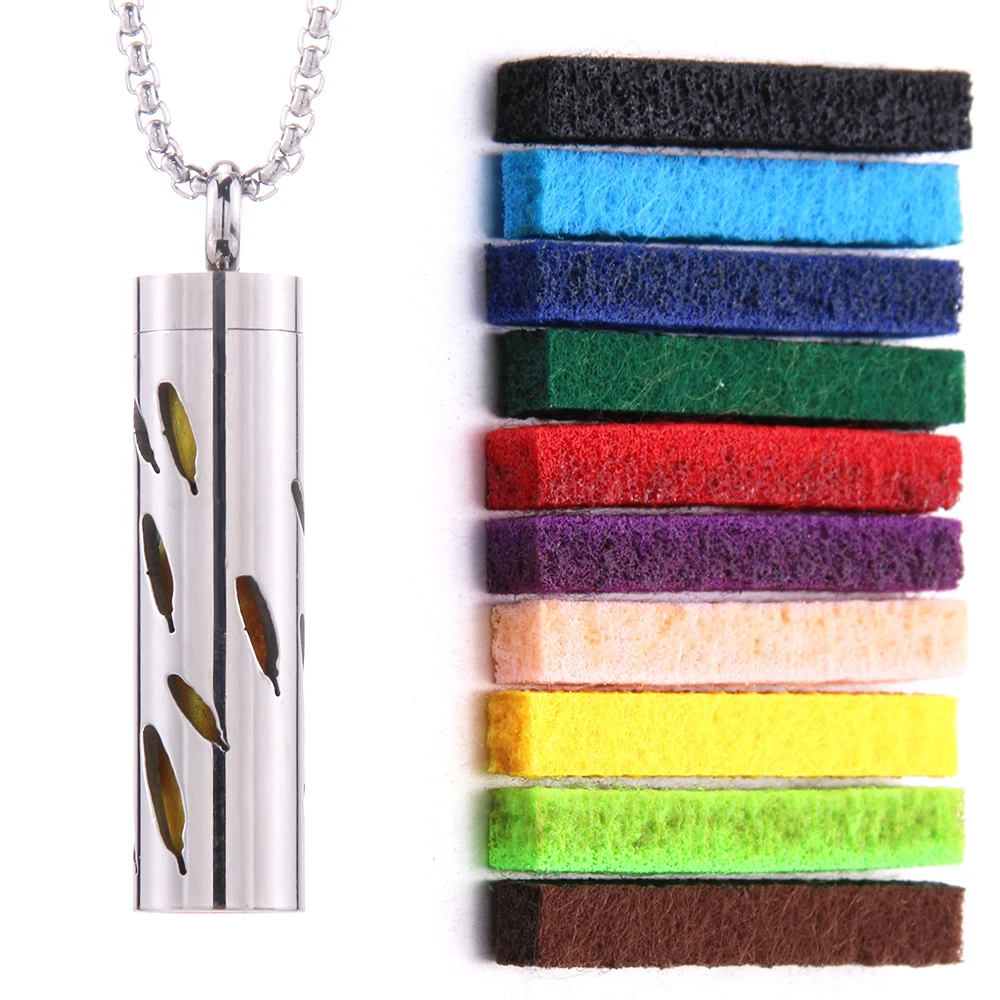 Women's Aroma Diffuser Necklace | Interchangeable Scent Pads & Comfort Fit