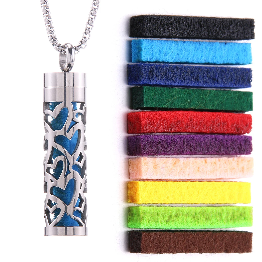 Women's Aroma Diffuser Necklace | Interchangeable Scent Pads & Comfort Fit
