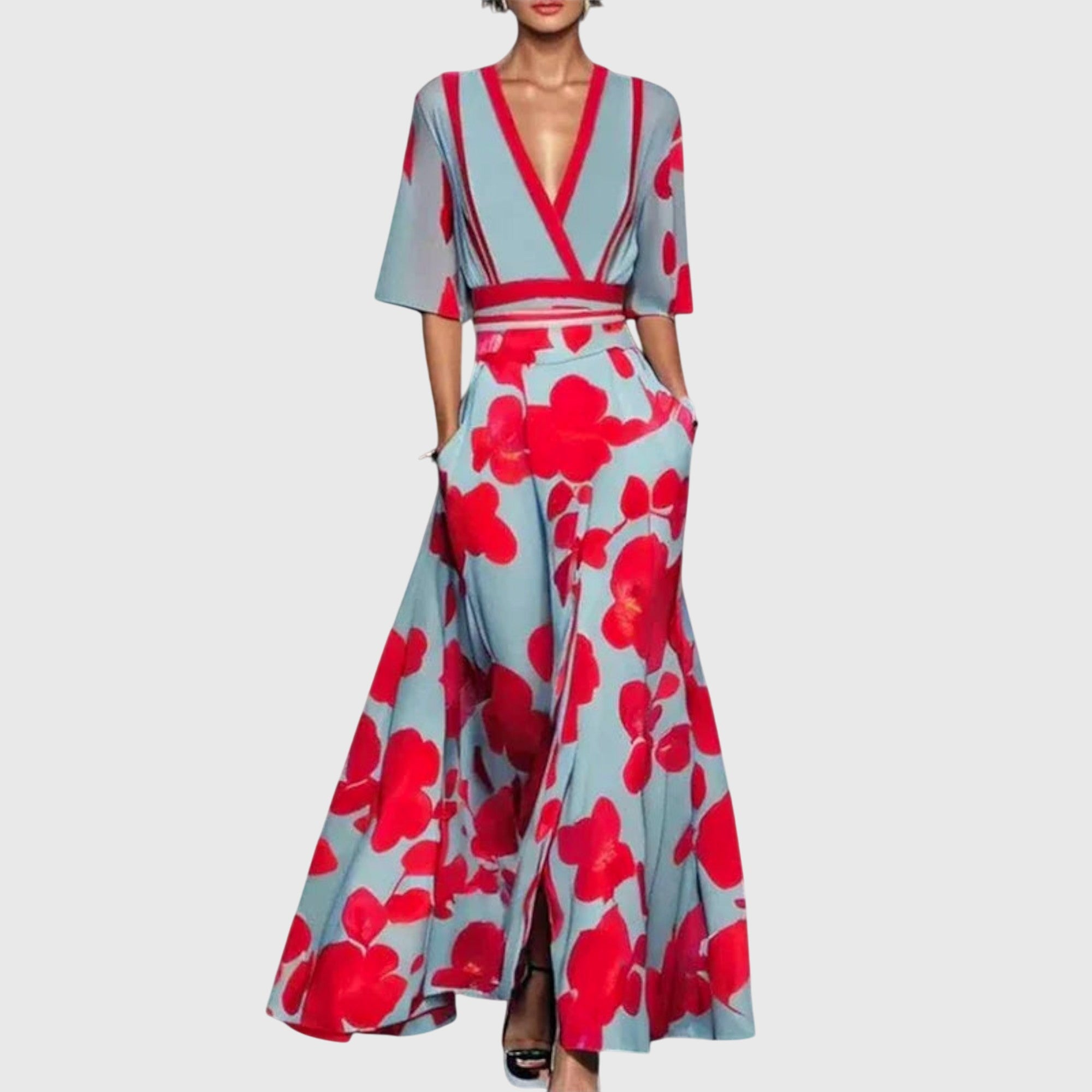 Women's Dress – 100% Polyester, Tailored Fit, Sizes S–2XL