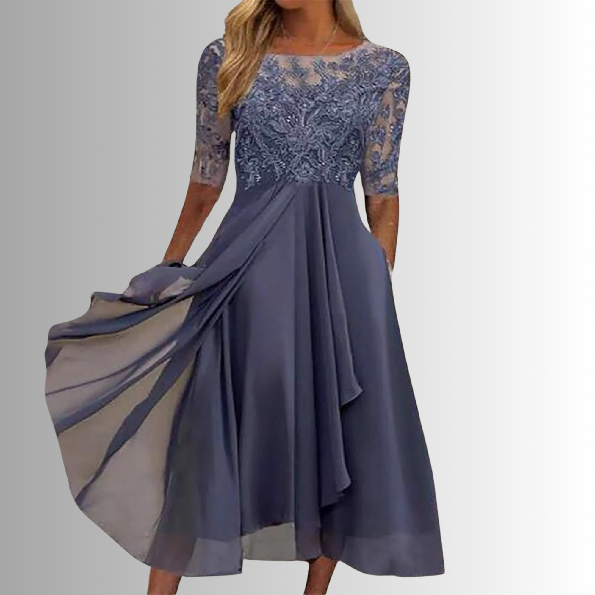 Women's Lace Dress – Elegant Design, Sizes S–2XL, Formal Occasion