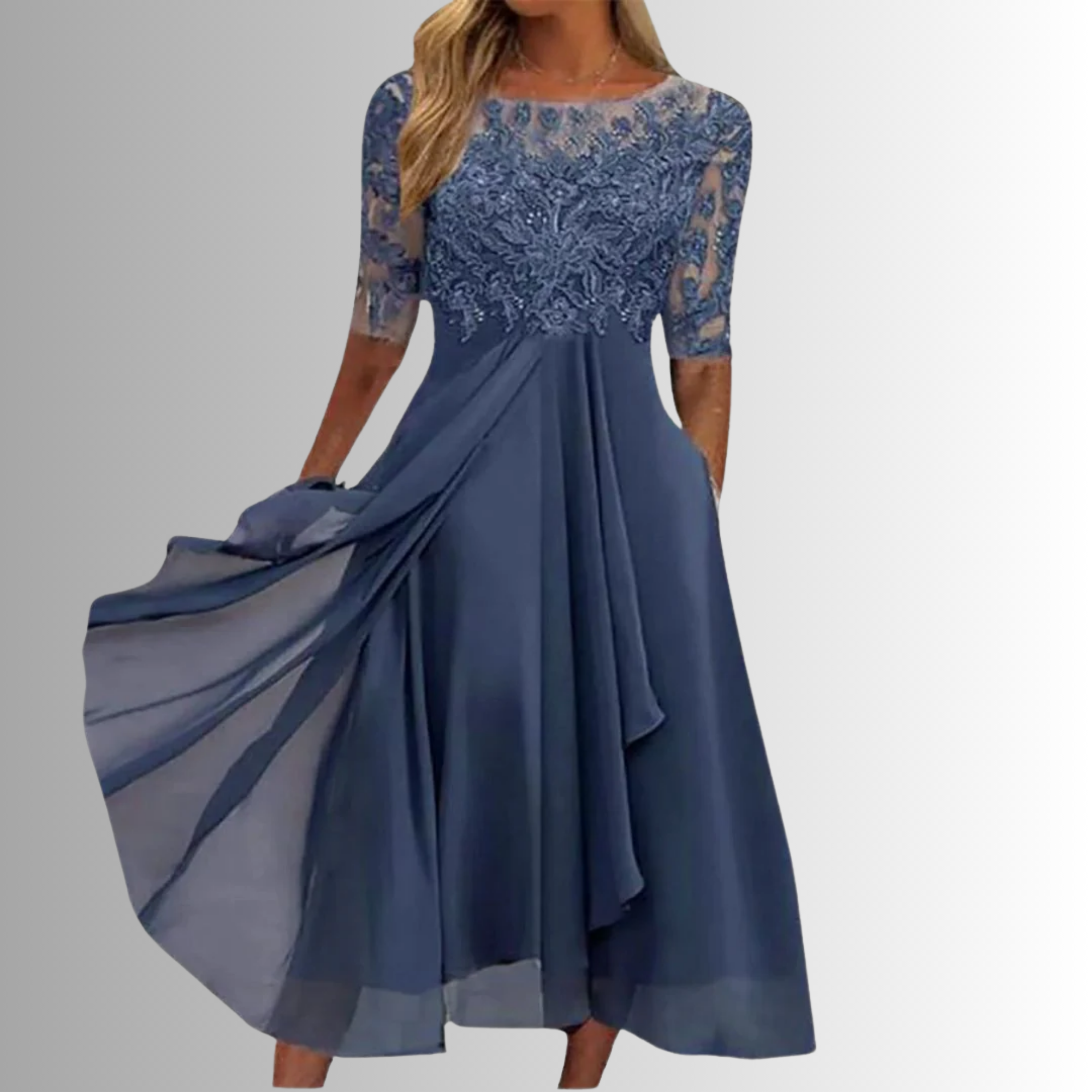 Women's Lace Dress – Elegant Design, Sizes S–2XL, Formal Occasion