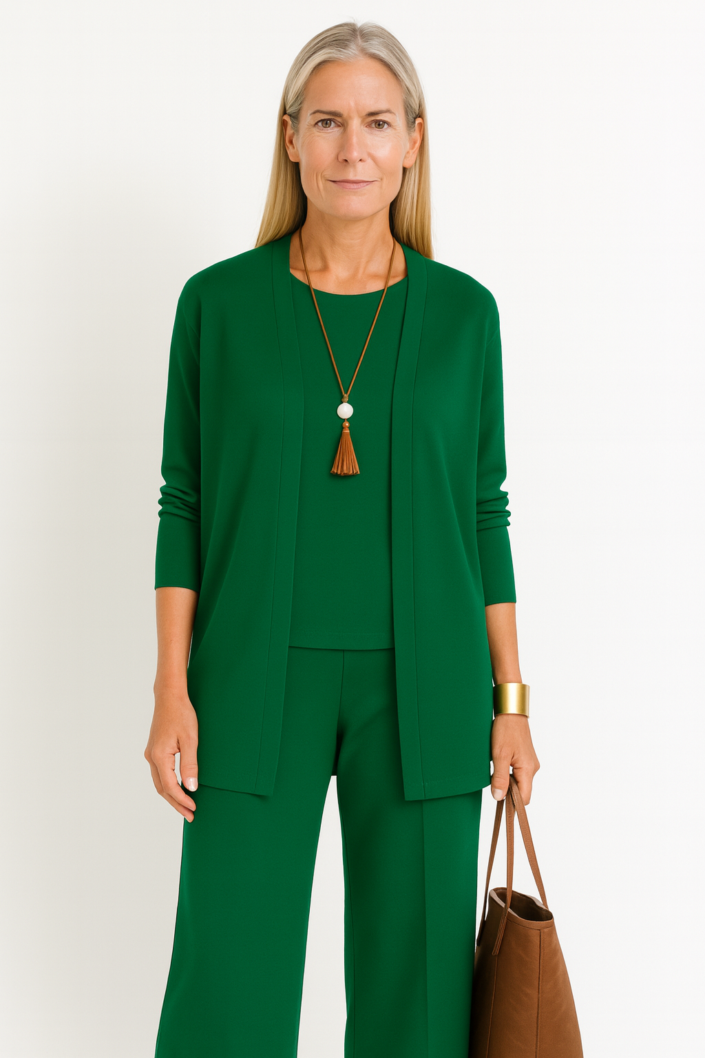 Women's Plus Size 3-Piece Set – Lightweight Fabric, Sizes S–5XL