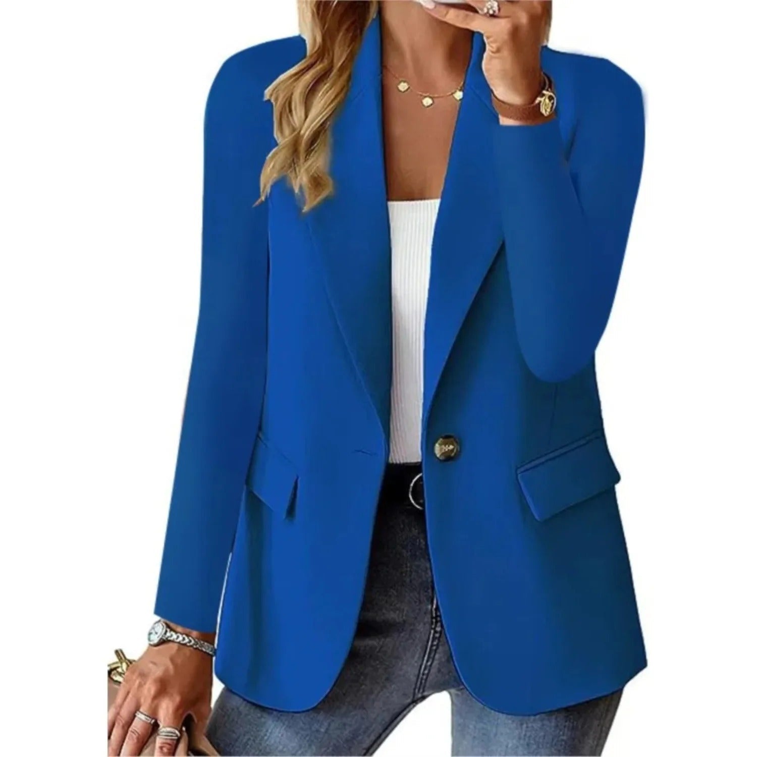 Women's Relaxed Fit Blazer – Softly Structured Jacket
