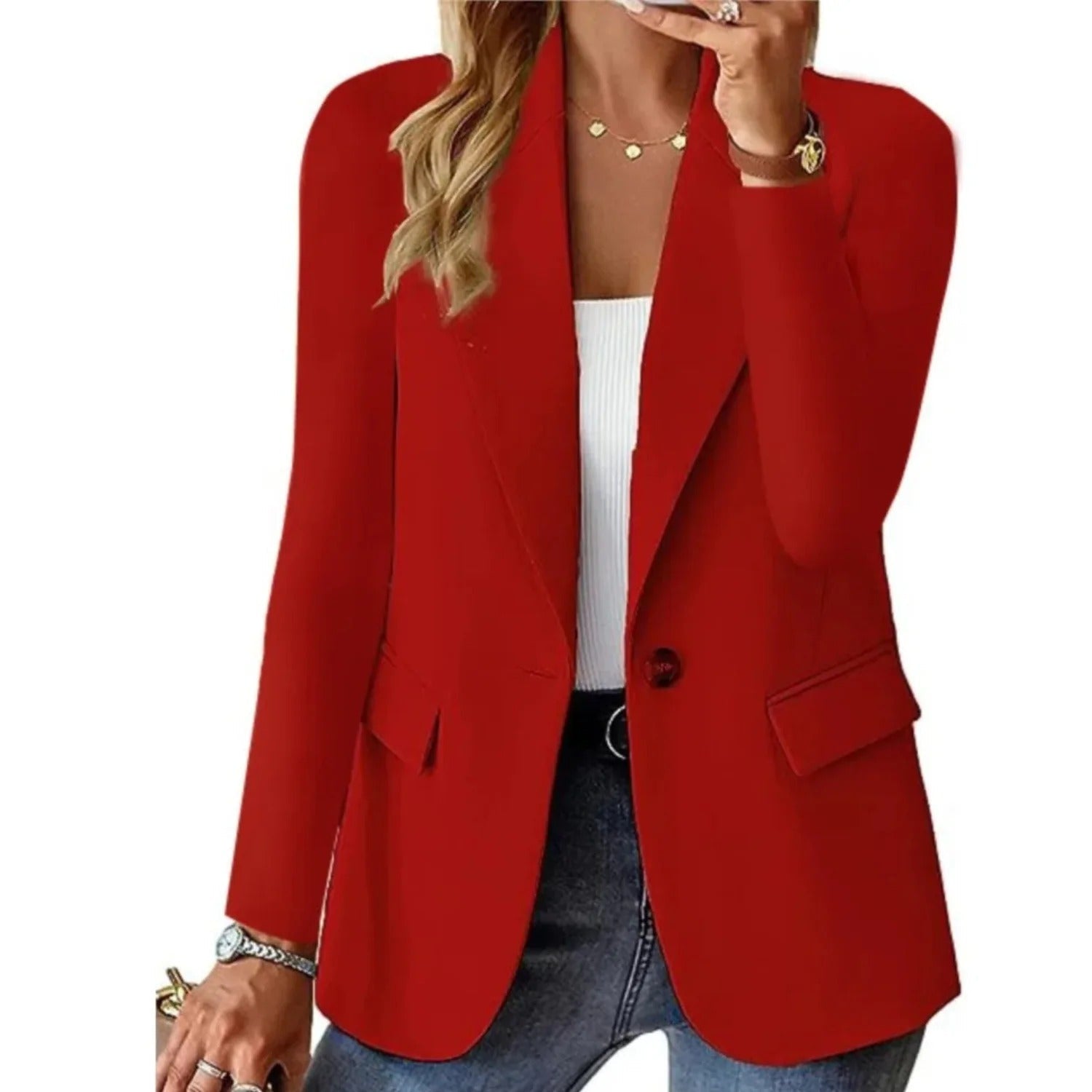 Women's Relaxed Fit Blazer – Softly Structured Jacket