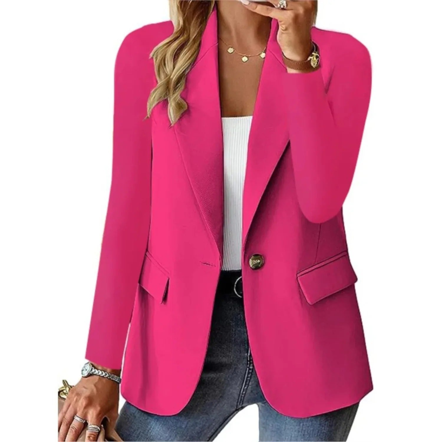 Women's Relaxed Fit Blazer – Softly Structured Jacket