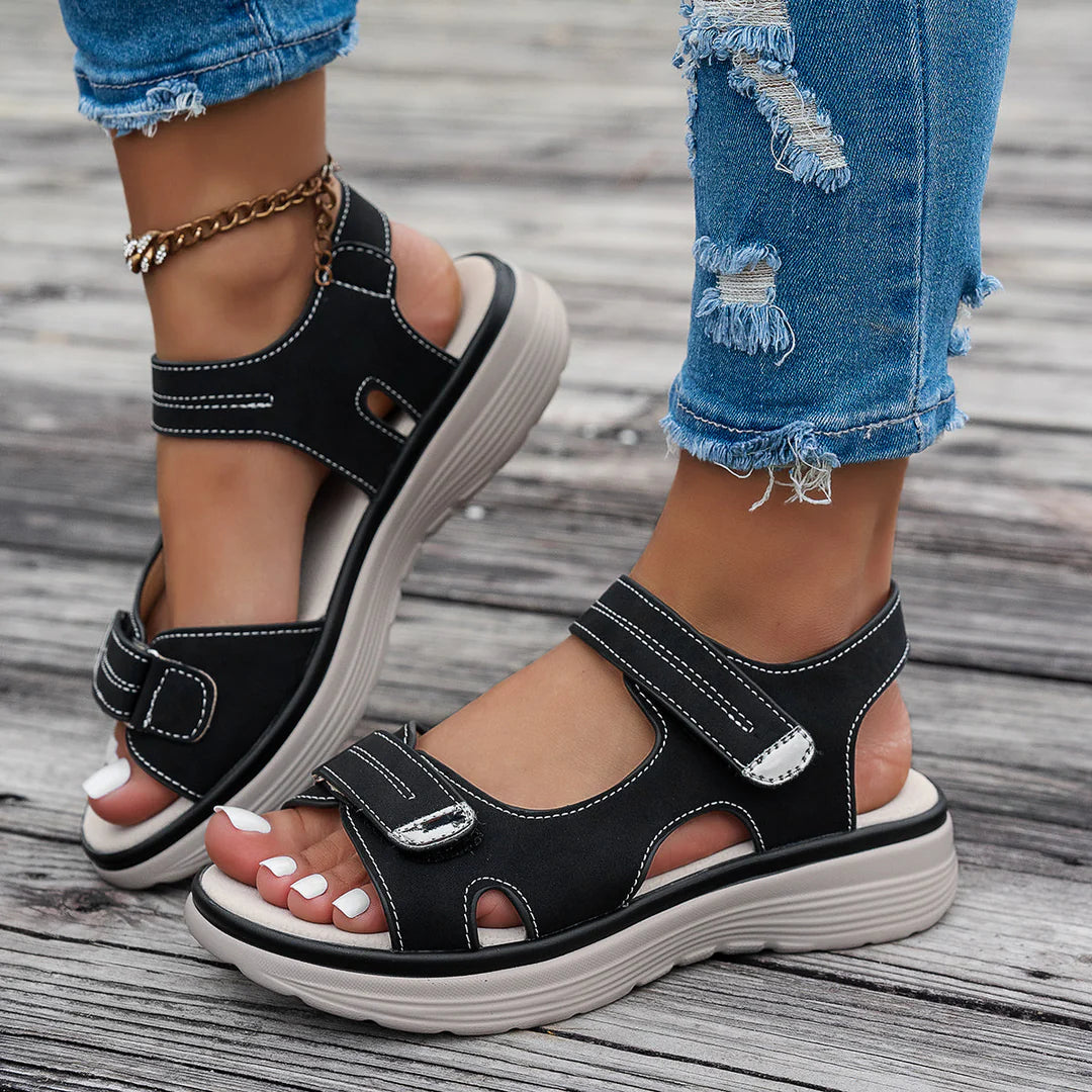 Women's Sandals with Adjustable Straps - Orthopedic Support for Comfort
