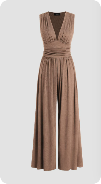 Women's Sleeveless Jumpsuit – Comfortable Fit