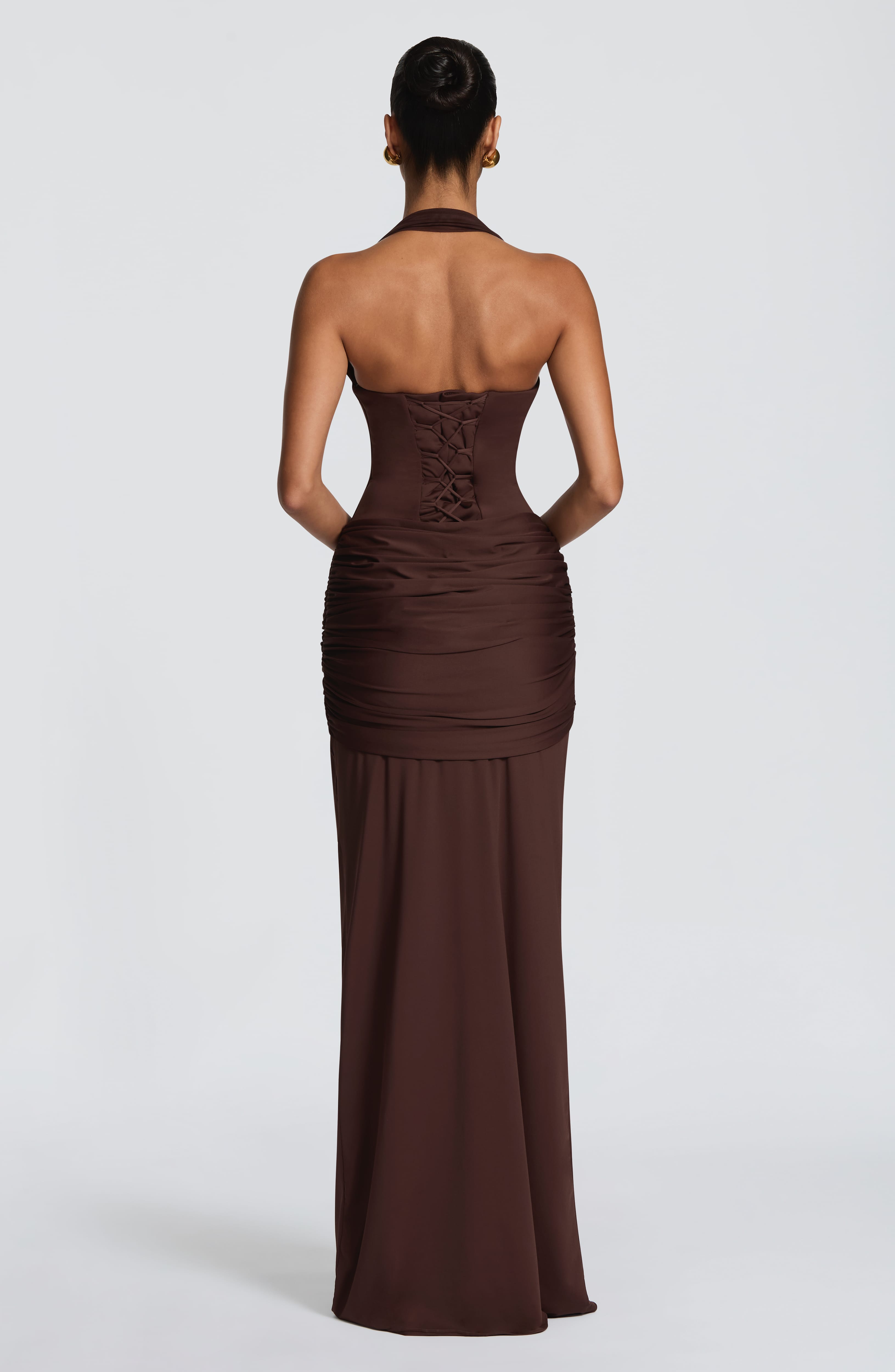 Women's Strapless Maxi Dress – Slinky Jersey Sweetheart Neck