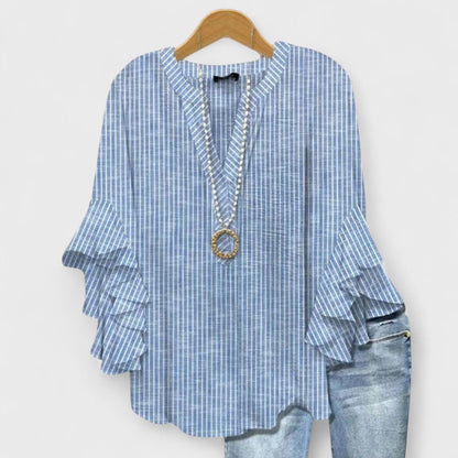 Women's Plus Size Blouse – Lightweight Fabric, Airy Comfort