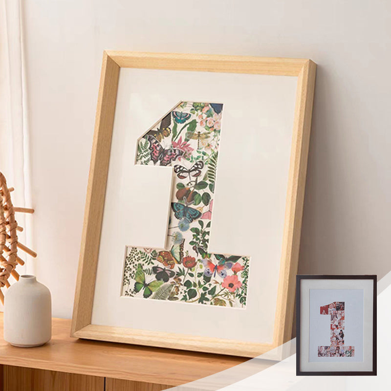 Wooden Baby Milestone Photo Frame | Multi-Photo Display Tracks Weekly Growth | Unique Keepsake Anniversary Gift