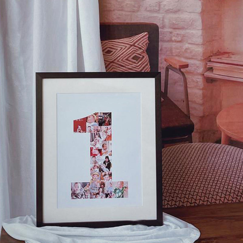 Wooden Baby Milestone Photo Frame | Multi-Photo Display Tracks Weekly Growth | Unique Keepsake Anniversary Gift