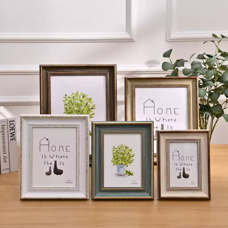 Wooden Photo Frame for Table and Wall - Durable Design in Multiple Sizes