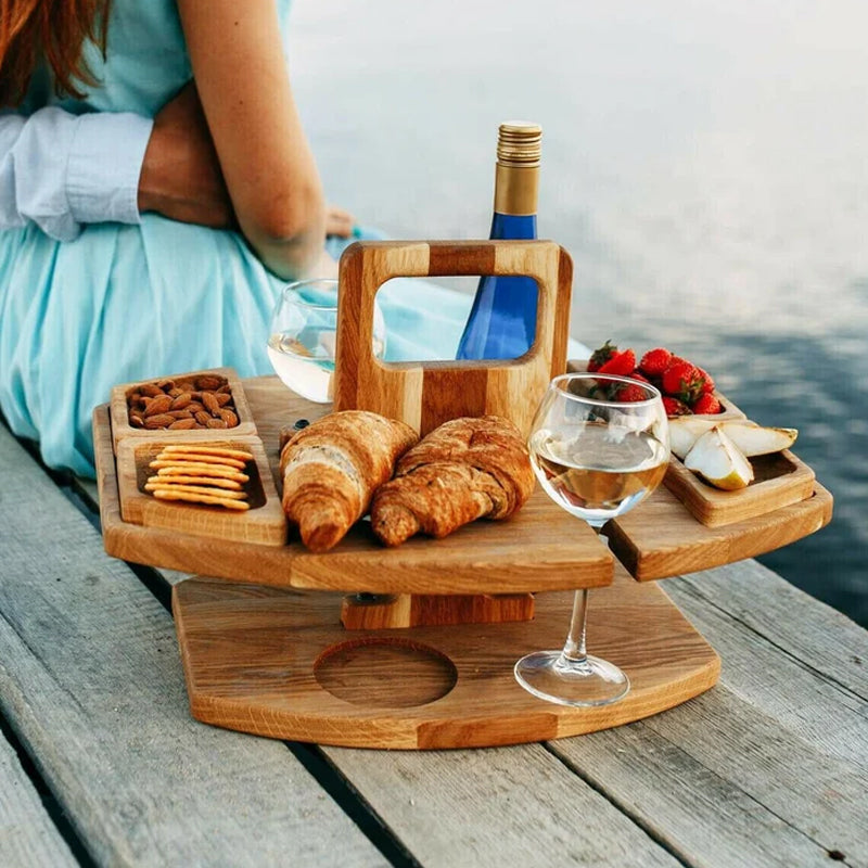 Wooden Picnic Table – Sustainable and Compact Design for Outdoor Use, the Garden, or the Balcony 7