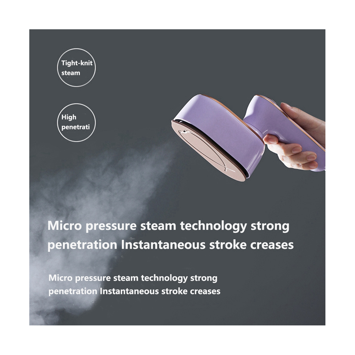 WrinkleAway™ | Compact Steam Iron for Travel | Portable Wrinkle Remover for Clothes & Garments 8