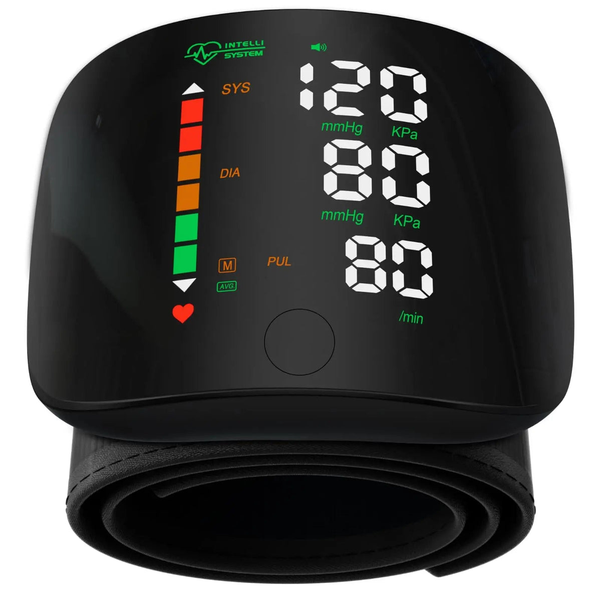 Wrist BP Monitor | Digital Blood Pressure Cuff with Large LED Display and Memory