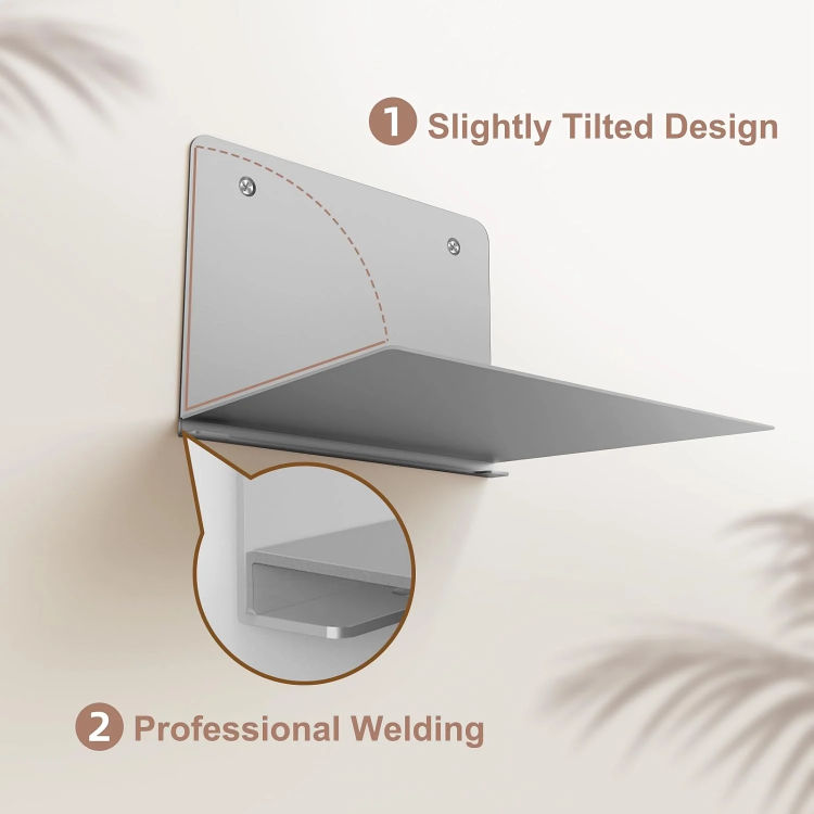 Invisible Book Shelf Bracket | Steel Build, Holds 6-8 Books Without Bending | Space-Saving Wall Mount Storage Solution 3