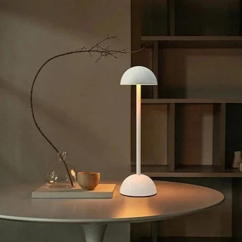 Rechargeable Table Lamp, Iron, 34 x 10 cm | White or Black, Stepless Dimmer | Cordless 10-16 Hour Battery, 3 White Tones 2