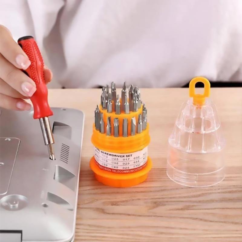 Screwdriver Set Magnetic Carbon Steel Portable with Non-Slip Handle 7