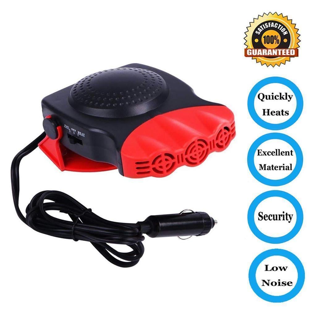 Portable Car Heater 150 W | 12 V Cigarette Lighter Plug-In Defroster and Defogger | Heat or Cool with 180 Degree Rotary Mount 10