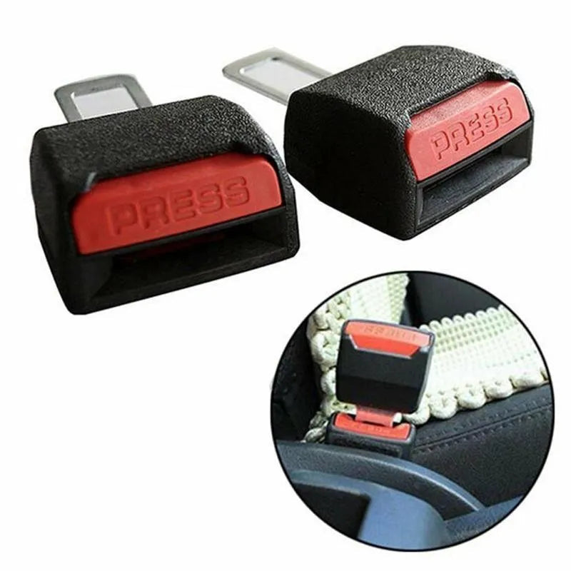 Seat Belt Alarm Silencer Clips (2-Pack) | Tool-Free Plug-In Buckle Inserts | Stops Annoying Seat Belt Beeping Fast 7