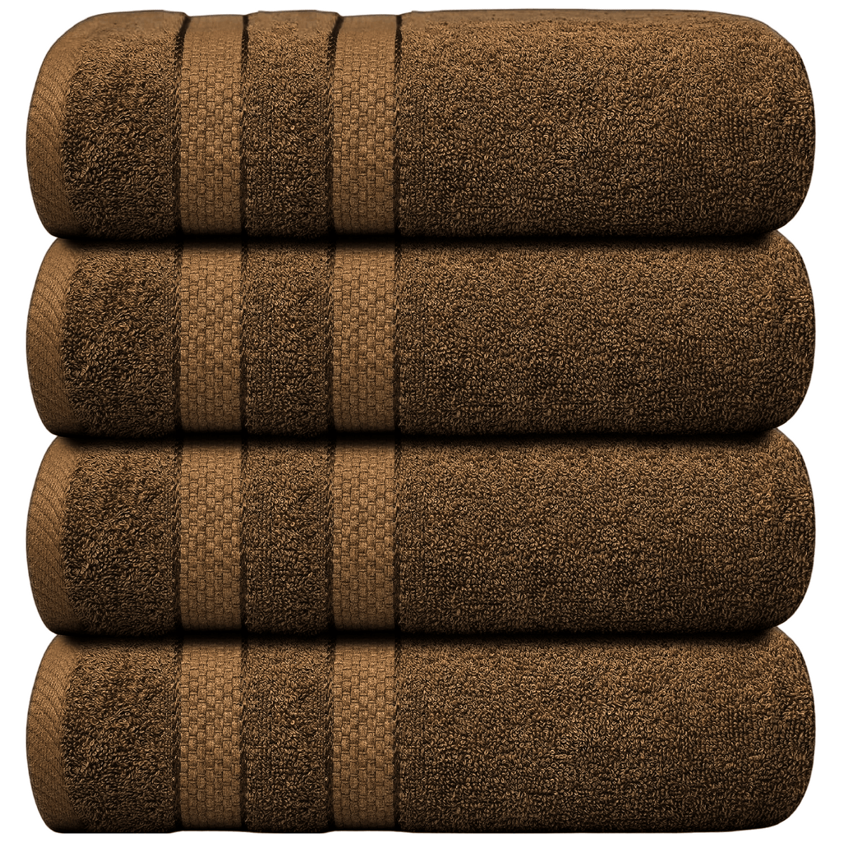 Jumbo Bath Towel Set, 4-Piece | Solid Colour, 12 Shade Options | Quick-Dry, Machine Washable, Coordinated Bathroom Set 40