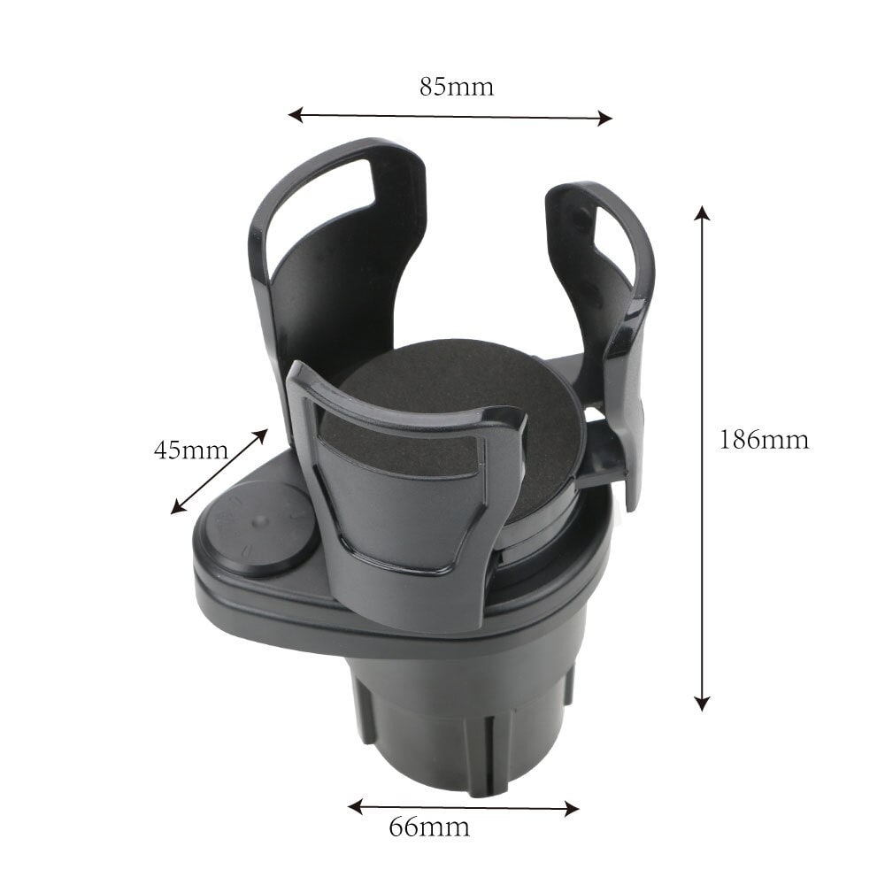 Adjustable Car Cup Holder Expander with Auto Base and Rotating Platform - Image 4