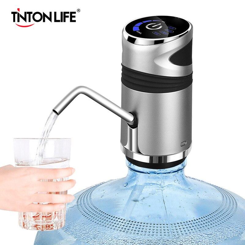 Electric Water Pump 5W USB Rechargeable | 600 ml Auto Dispense Child Lock | Stainless Steel Pipe for Water Bottles 2