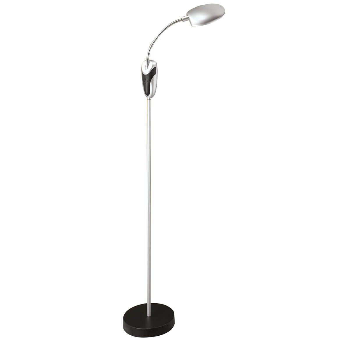 Cordless LED Floor Lamp | Battery Powered, Flexible Neck | Aluminium/Plastic, 131 cm, 16 LED Bulbs, 100,000 Hour Lifespan 2