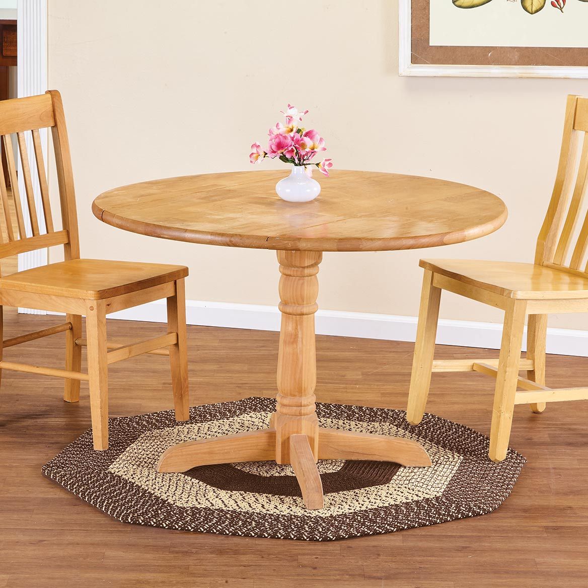 Braided Rug Polyester | Round, Oval & Runner Sizes 20"x30" to 5' x 7' | Reversible Two-Tone Country Design, 5 Colours 12