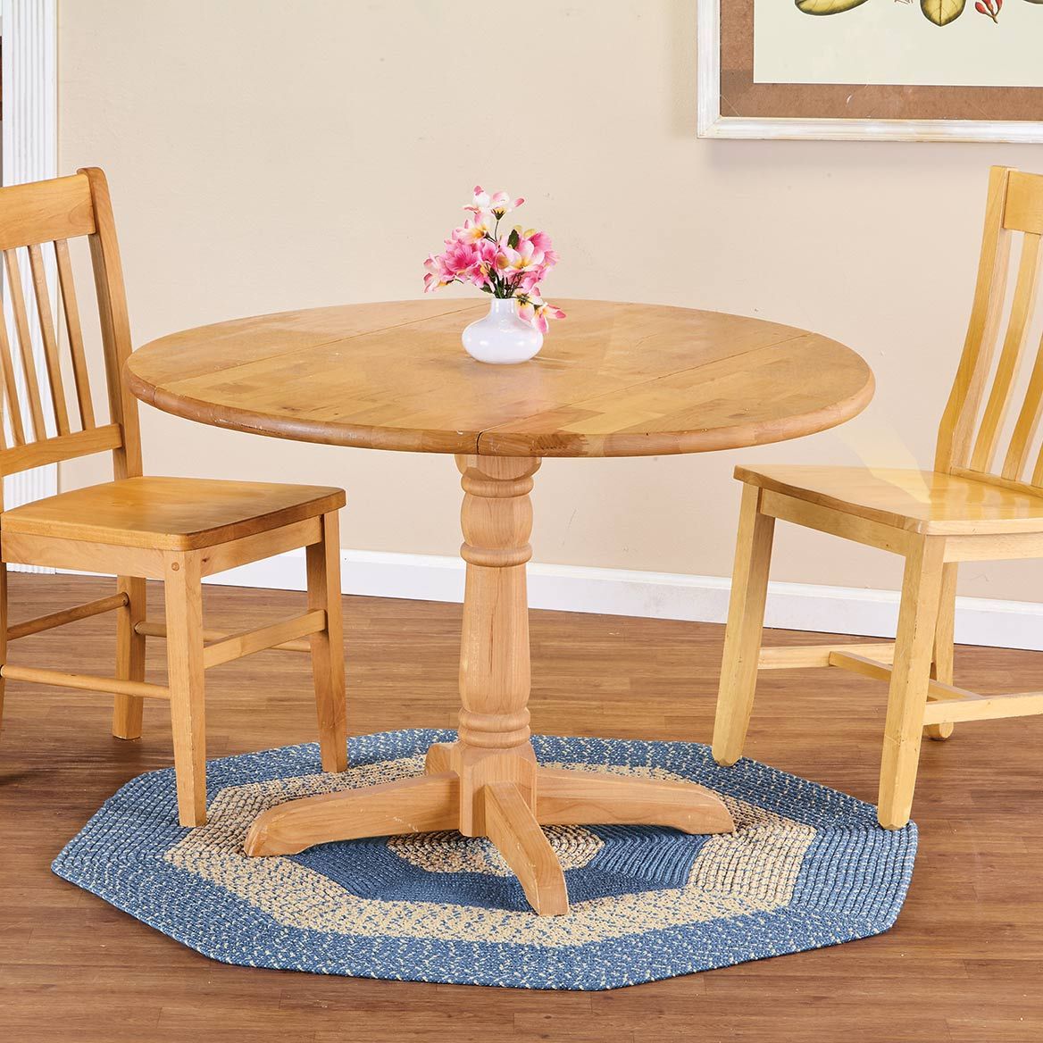 Braided Rug Polyester | Round, Oval & Runner Sizes 20"x30" to 5' x 7' | Reversible Two-Tone Country Design, 5 Colours 13