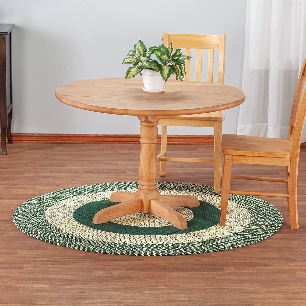 Braided Rug Polyester | Round, Oval & Runner Sizes 20"x30" to 5' x 7' | Reversible Two-Tone Country Design, 5 Colours 8