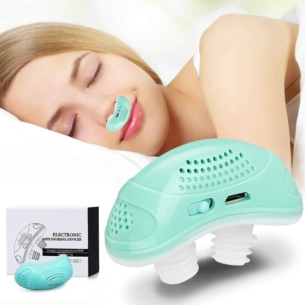 Anti Snoring Device Solution Rechargeable Portable Silicone Nasal - Image 1