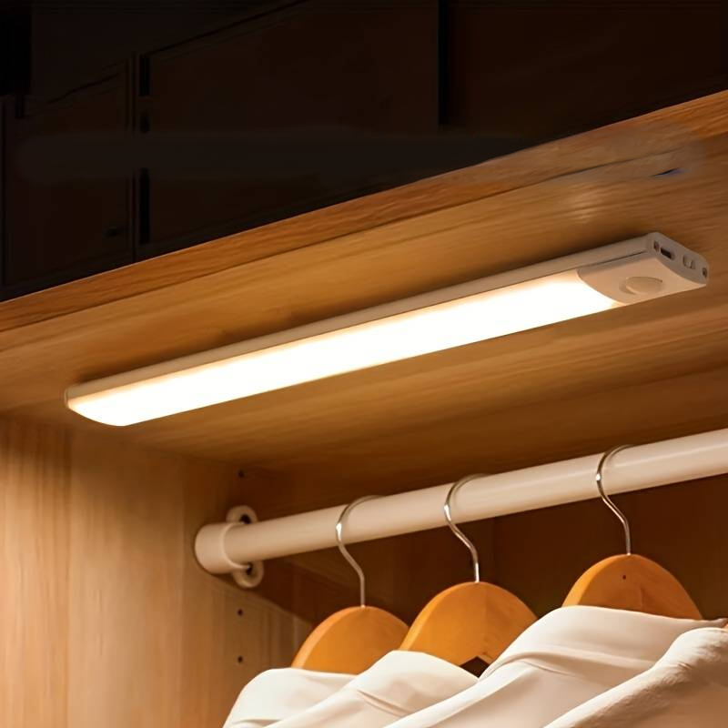 Motion Sensor LED Light Bar | USB Rechargeable, 20/30/40 cm, Warm/Natural/Cool Tones | Magnetic Mount, Dimmable, No Wiring 1