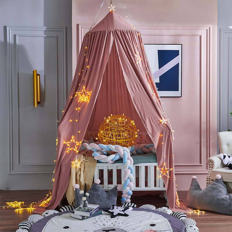 Blackout Bed Canopy Polyester | Soft, Breathable & Light-Blocking Fabric | Cosy Hideaway for Kids' Play and Sleep Spaces 9