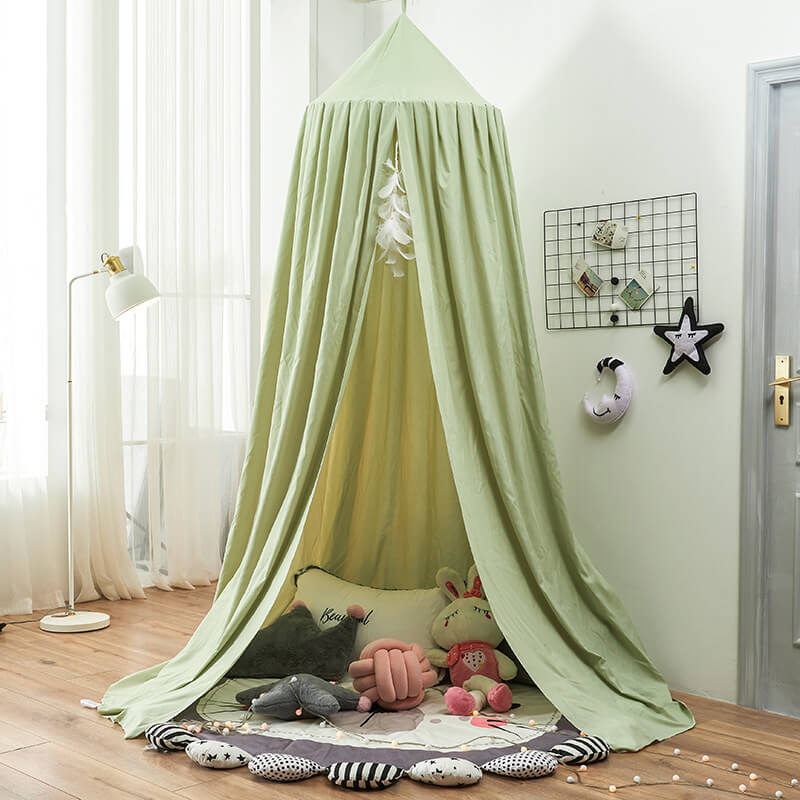 Blackout Bed Canopy Polyester | Soft, Breathable & Light-Blocking Fabric | Cosy Hideaway for Kids' Play and Sleep Spaces 16