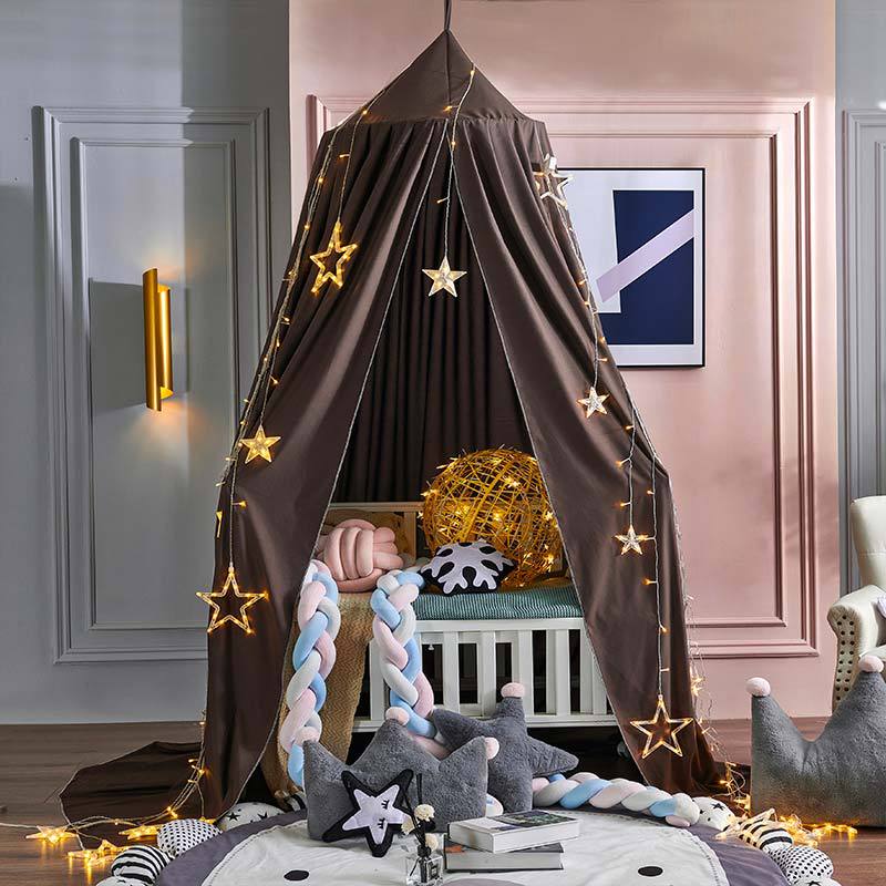 Blackout Bed Canopy Polyester | Soft, Breathable & Light-Blocking Fabric | Cosy Hideaway for Kids' Play and Sleep Spaces 8
