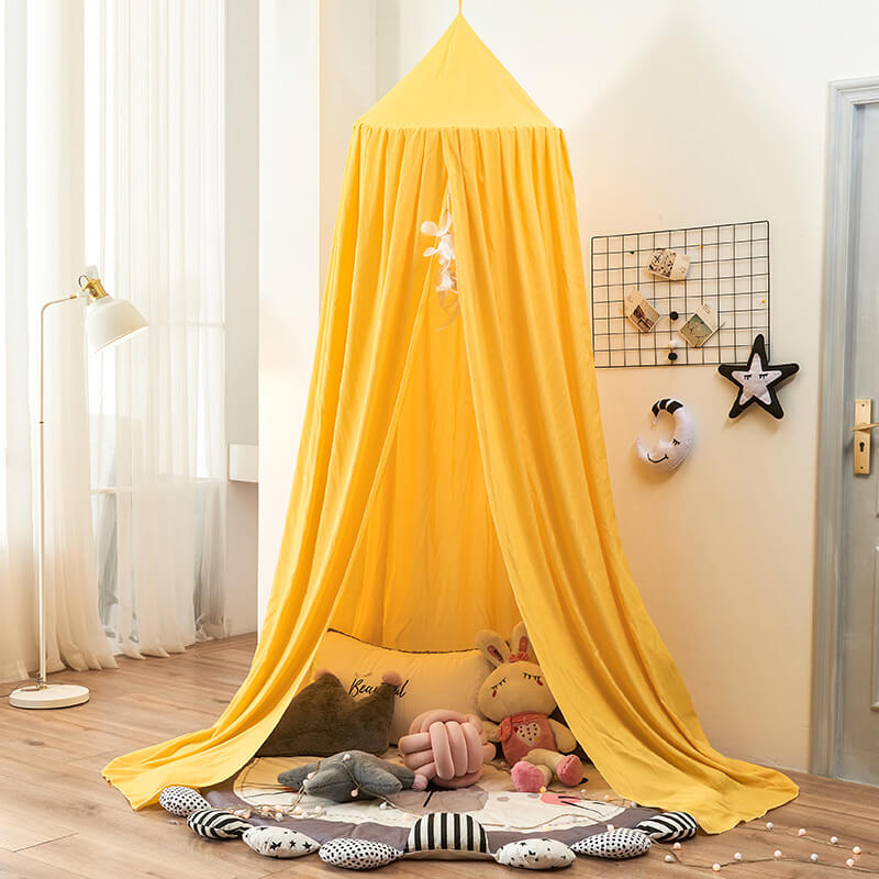 Blackout Bed Canopy Polyester | Soft, Breathable & Light-Blocking Fabric | Cosy Hideaway for Kids' Play and Sleep Spaces 18
