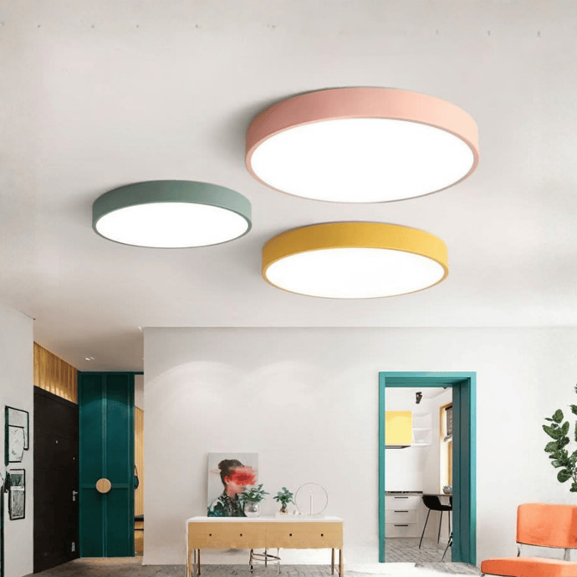 LED Ceiling Light Metal | Round Design with Even Illumination | Energy-Efficient A+ Rating for Low-Maintenance Lighting 1