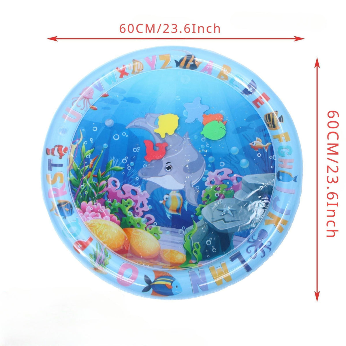 Interactive Cat Toy Inflatable PVC Cooling Mat with Floating Fish Chase 8