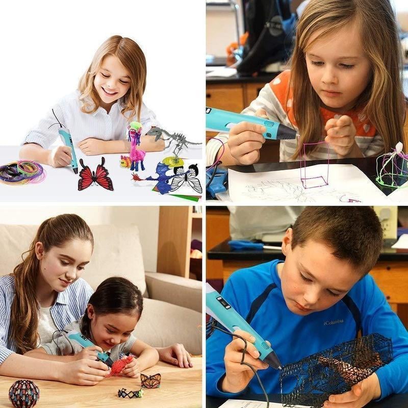3D Printing Pen for Kids and Adults | Adjustable Speed and Temperature | Includes 5 m PLA Filament and LCD Display 9