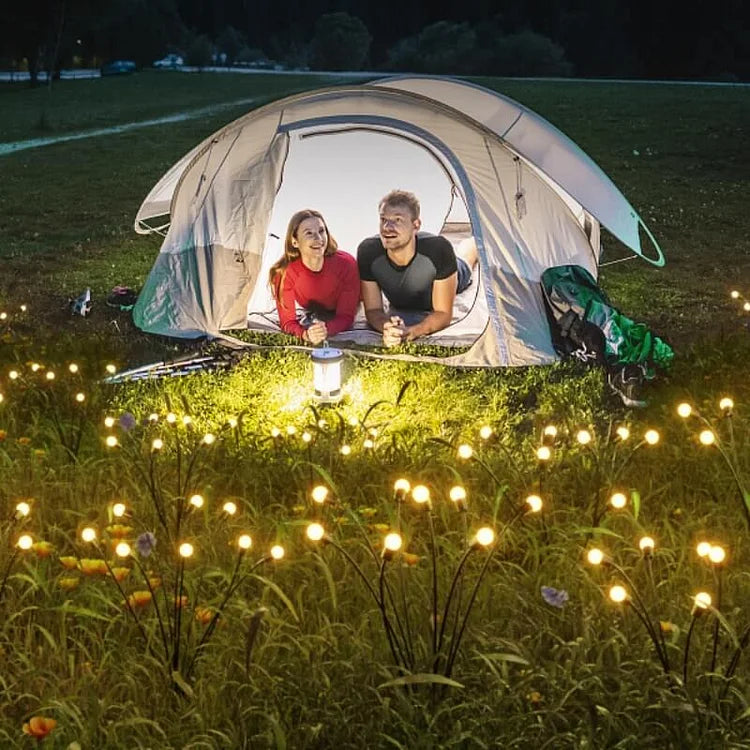 Solar LED Garden Lights | 8 or 10 Heads, Warm White Light | Weatherproof, Automatic Dusk-to-Dawn, No Wiring Needed 3
