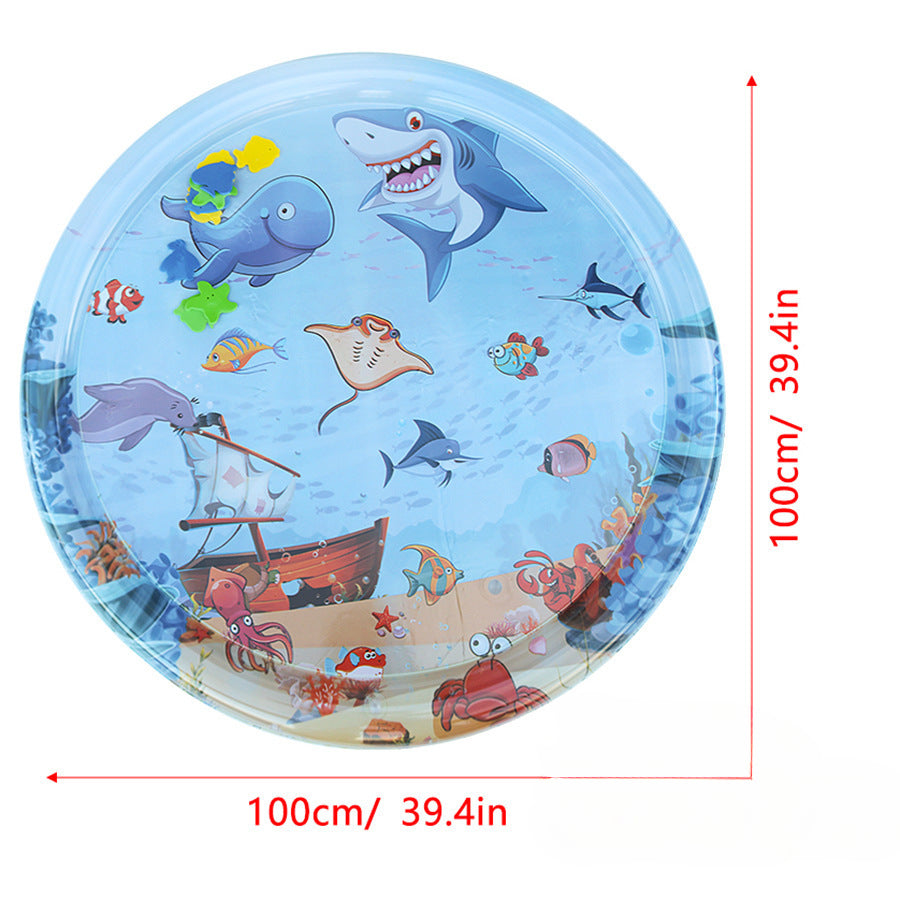 Interactive Cat Toy Inflatable PVC Cooling Mat with Floating Fish Chase 9