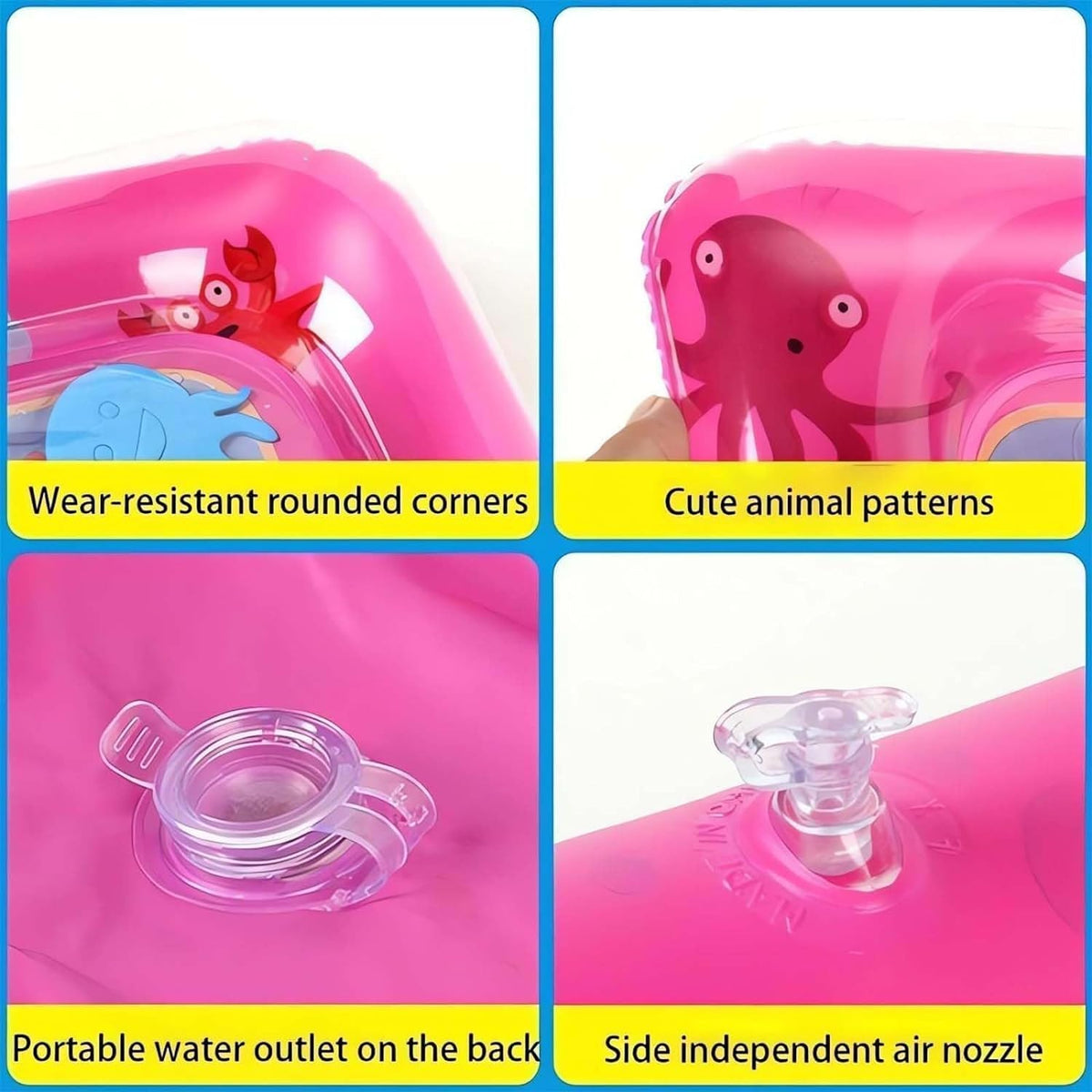 Interactive Cat Toy Inflatable PVC Cooling Mat with Floating Fish Chase 6