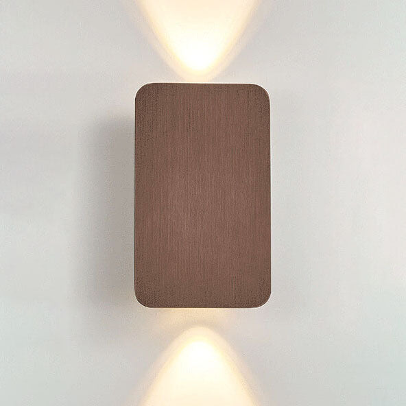 Nordic Minimalist Glass Rectangular LED Wall Sconce Light 2-light Lasson Living