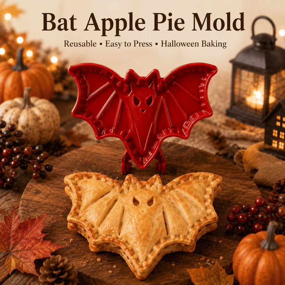 Halloween Hand Pie Mold Set | 8 Spooky Shapes, Snap & Seal Hinged Design | Plastic, Oven-Safe Prep for Hand Pies 15