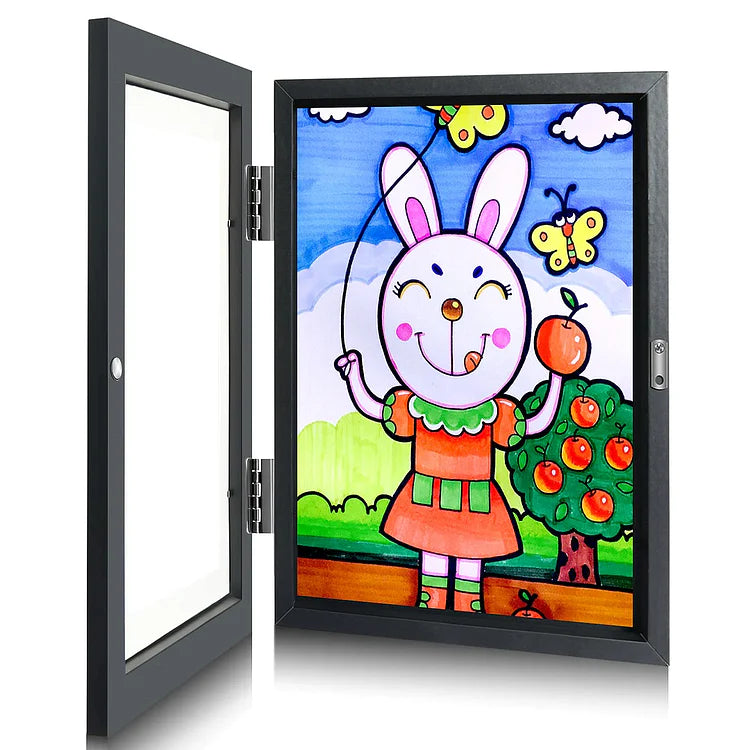 Magnetic Picture Frame Lightweight Impact-Resistant with 150-Artwork Capacity 5