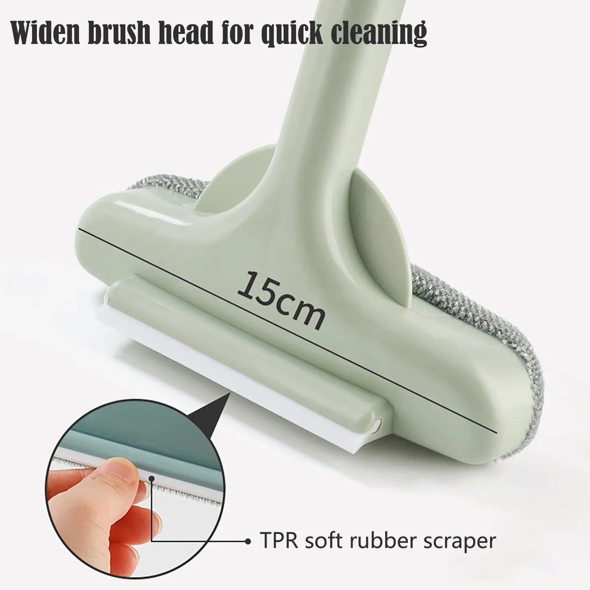 Mesh Cleaner Brush PP Plastic | 2-in-1 with Rust Removing Eraser & Adjustable Handle | Wet & Dry Non-Scratch Cleaning 8