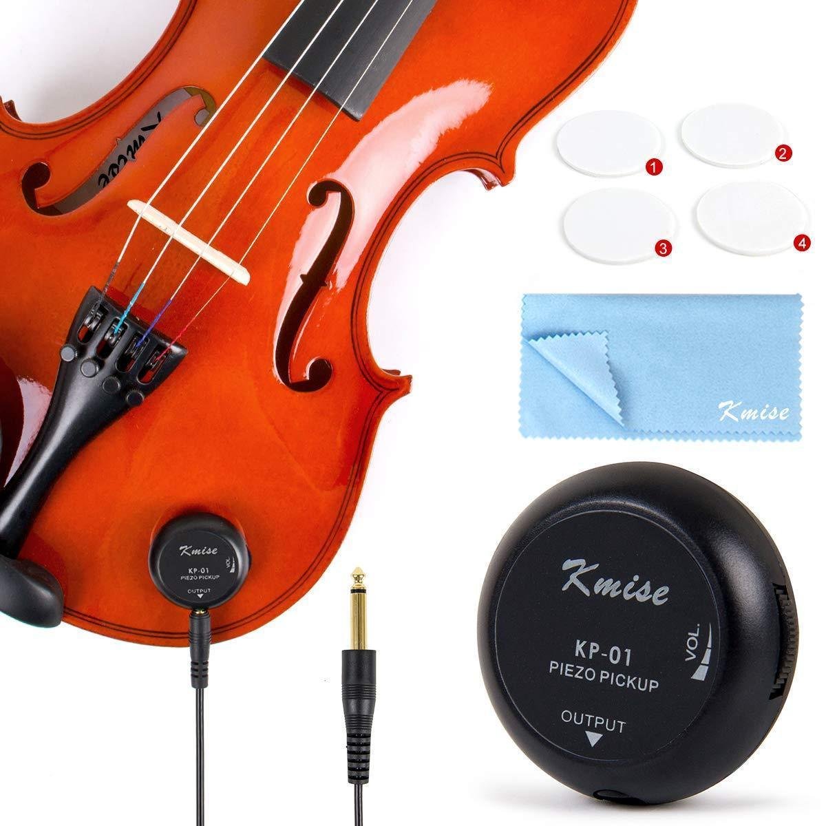 Acoustic Guitar Pickup Transducer | Mini Clip-On Piezo Pickup | Passive Adhesive Mount for Multiple String Instruments 2