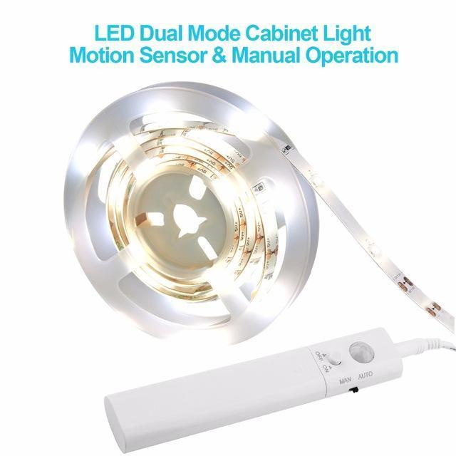 Motion Sensor LED Strip Light | Magnetic Mount, No Wiring Needed | Battery Powered Light for Closets, Stairs & Cupboards 9
