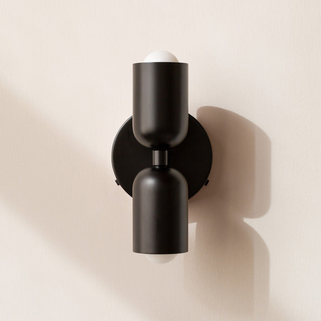 Modern Minimalist Cylinder Wall Sconce LED 2-Light Lasson Living